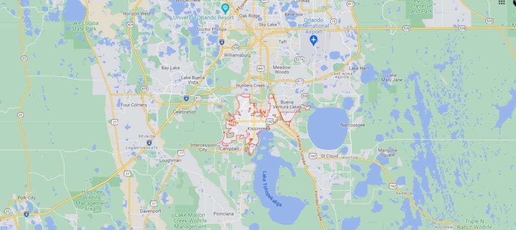 MAPA KISSIMMEE - Jen Dantas