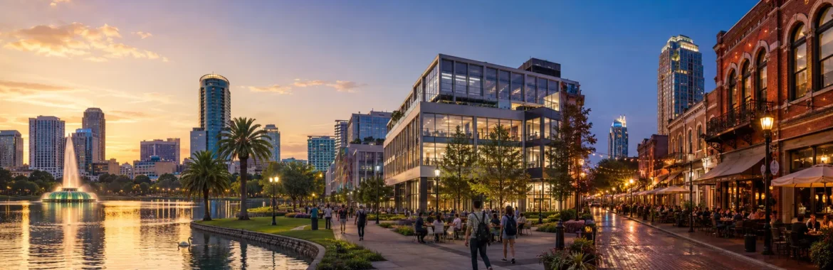 Lake Eola vs Creative Village vs Church Street: como comparar microrecortes de Downtown Orlando