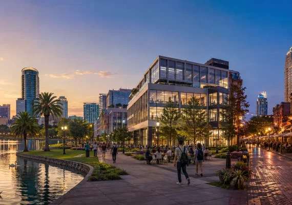 Lake Eola vs Creative Village vs Church Street: como comparar microrecortes de Downtown Orlando