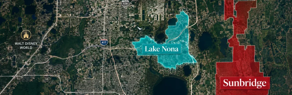 Sunbridge vs Lake Nona: ainda faz sentido comparar depois da mudança para Watershed?