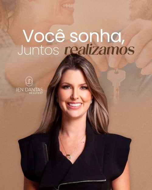 Banner você sonha junto realizamos Jen Dantas