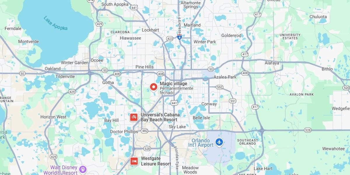 Magic Village Resort in Kissimmee Karte